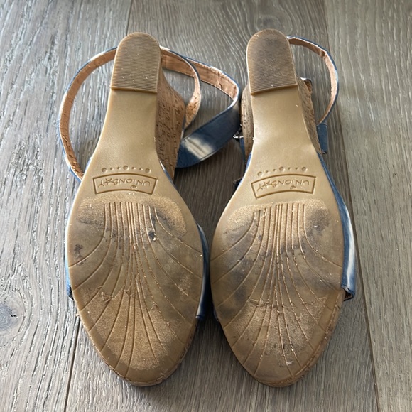 UNIONBAY Tie Dye Cork Ankle Wrap Wedge Sandal -8.5 - Picture 10 of 12